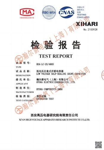 Capacitor test report（480V）